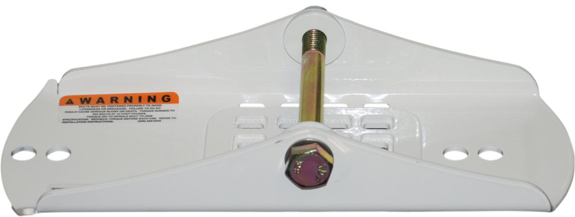 Ski Mounting Saddle Bracket for Standard Use - White