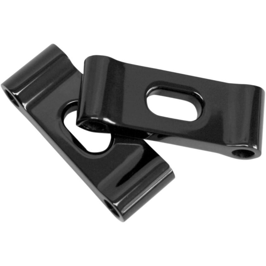 Slotted Front Fender Spacers - Black