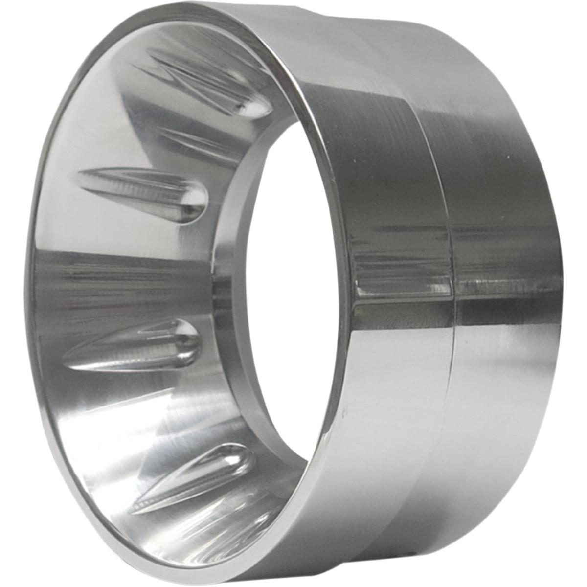 Billet End Cap - Inverted Polished - w/Flutes