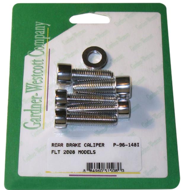 Rear Caliper Mounting Allen Bolt Kit - Polished