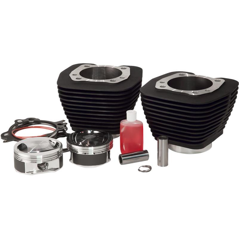 Bolt-On Big Bore Kit (98in. Domed) - Bore 3.938in. - 10.5:1 Compression - Black