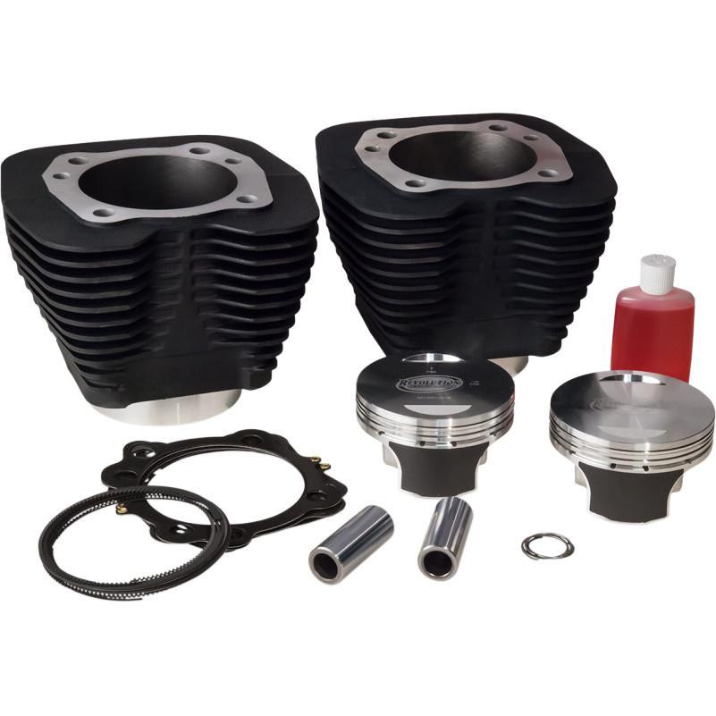 Monster Big Bore Kit (114in. Flat Top) - Bore 4.250in. - 10.5:1 Compression - Black