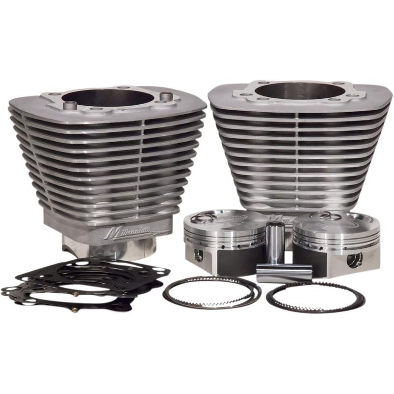 Bolt-On Big Bore Kit (98in. Flat Top) - Bore 3.563in. - 9.5:1 Compression - Silver