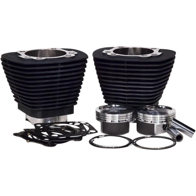 Bolt-On Big Bore Kit (98in. Flat Top) - Bore 3.563in. - 9.5:1 Compression - Black/Highlighted Fins