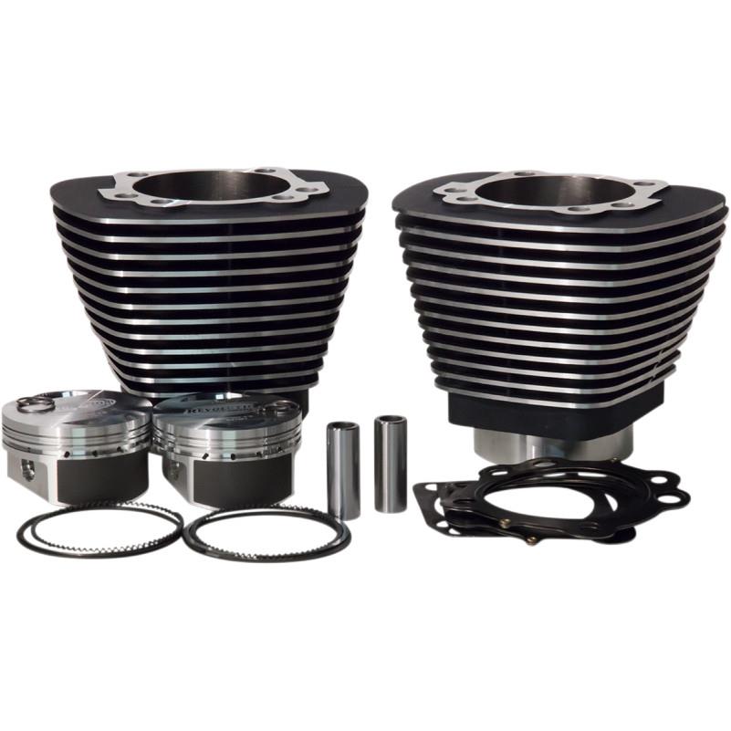 Bolt-On Big Bore Kit (98in. Flat Top) - Bore 3.563in. - 9.5:1 Compression - Black