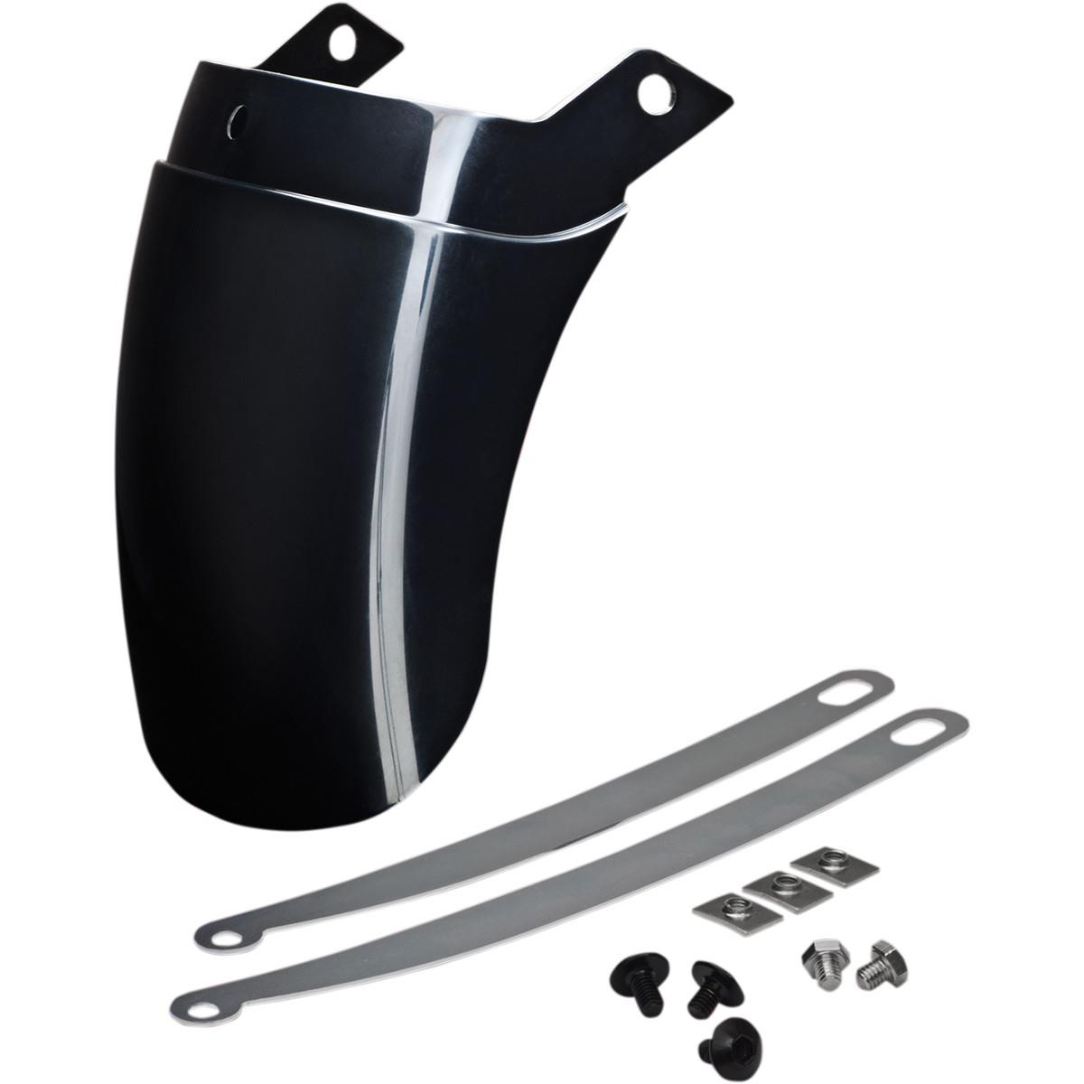 Tapered Front Fender Extension - Black