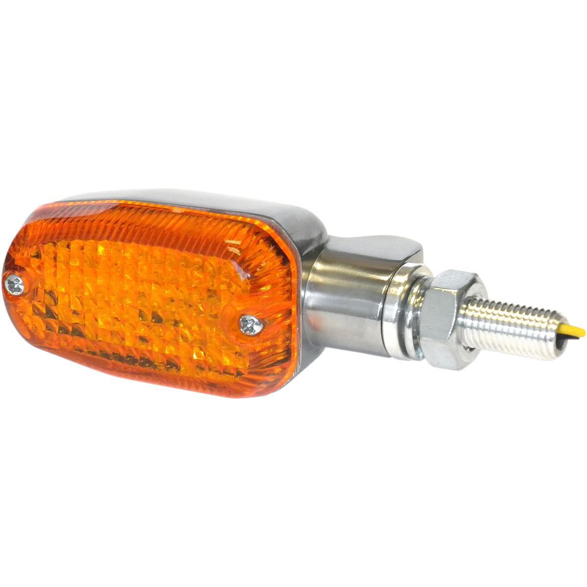 DOT LED Marker Lights - 2 wires - Polished/Amber