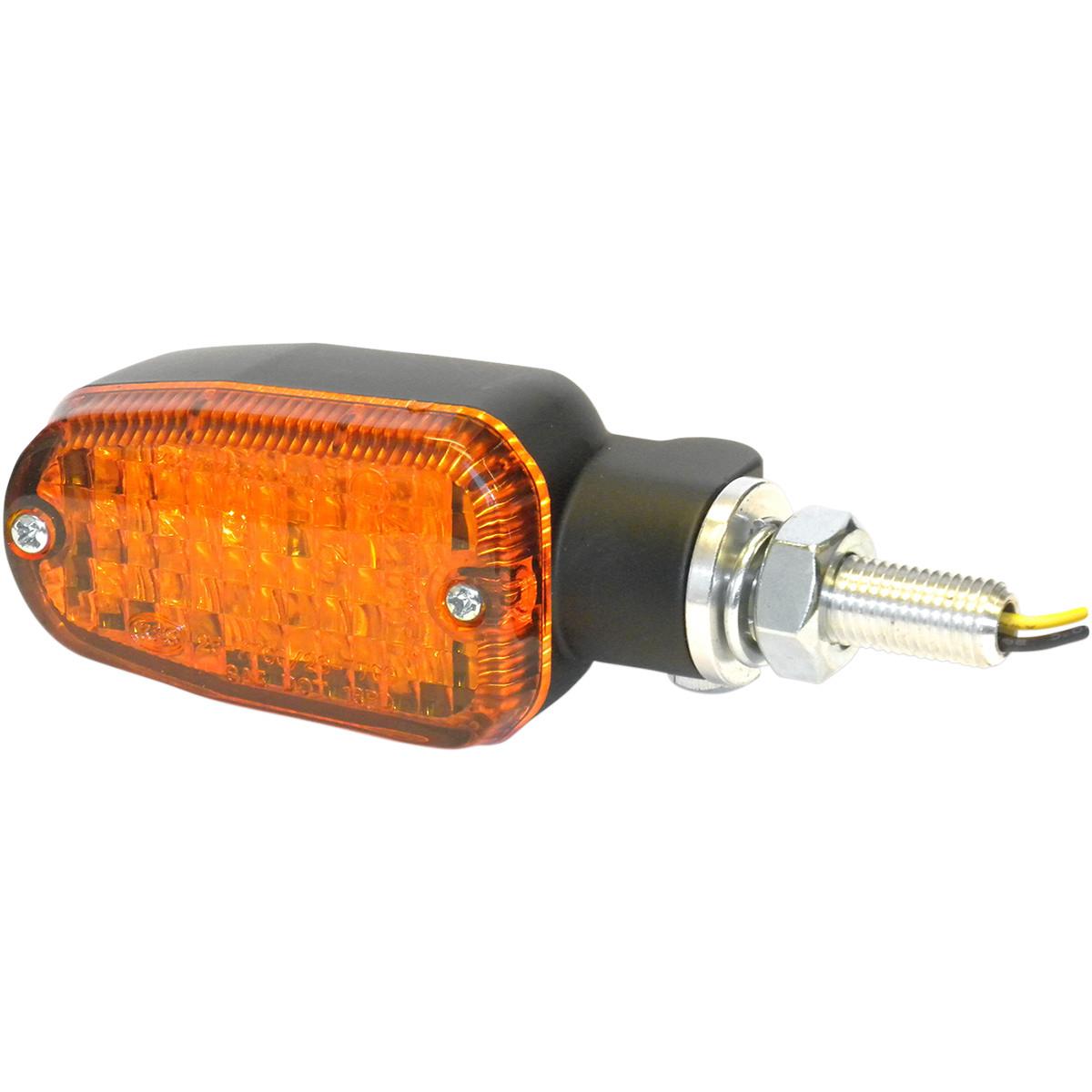 DOT LED Marker Lights - 2 wires - Black/Amber