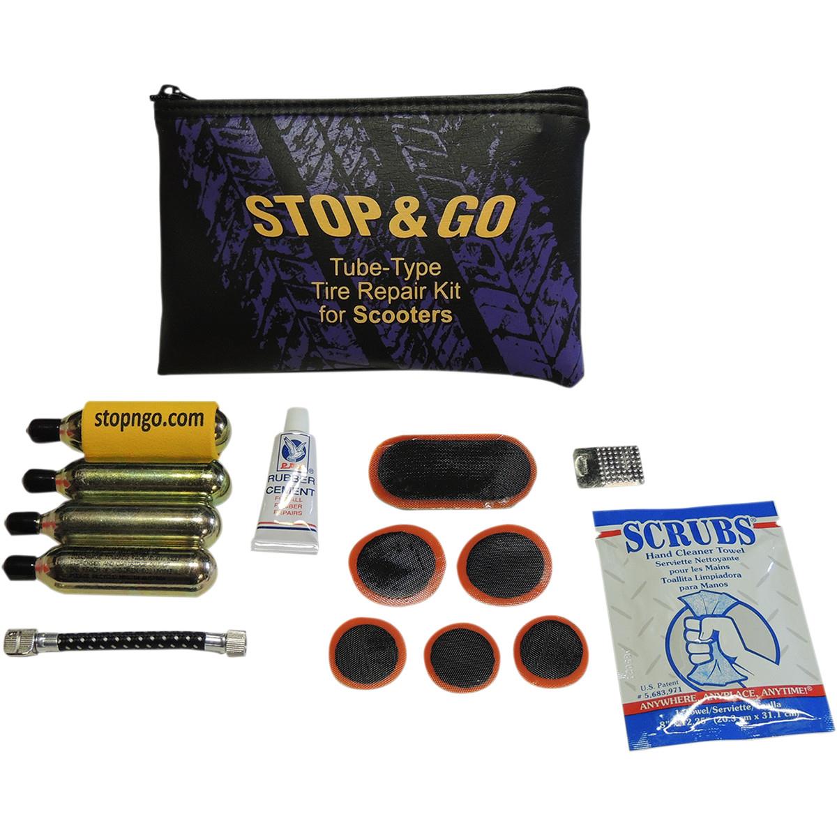 Scooter Tube-Type Tire Repair and Inflation Kit