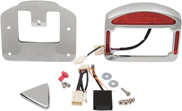 Eliminator LED Taillight/License Plate Frame - Chrome