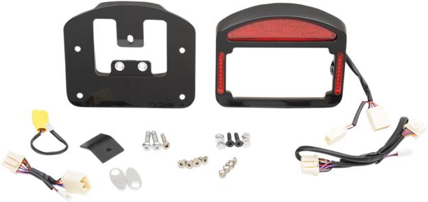 Eliminator LED Taillight/License Plate Frame - Black Powder Coat