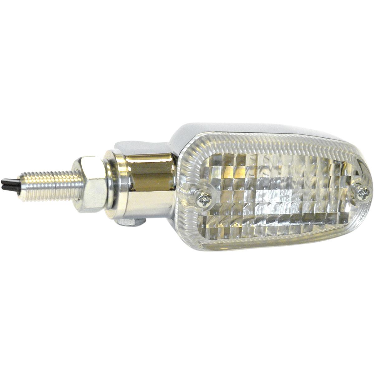 DOT Incandescent Marker Lights - 3 wires - Chrome/Clear