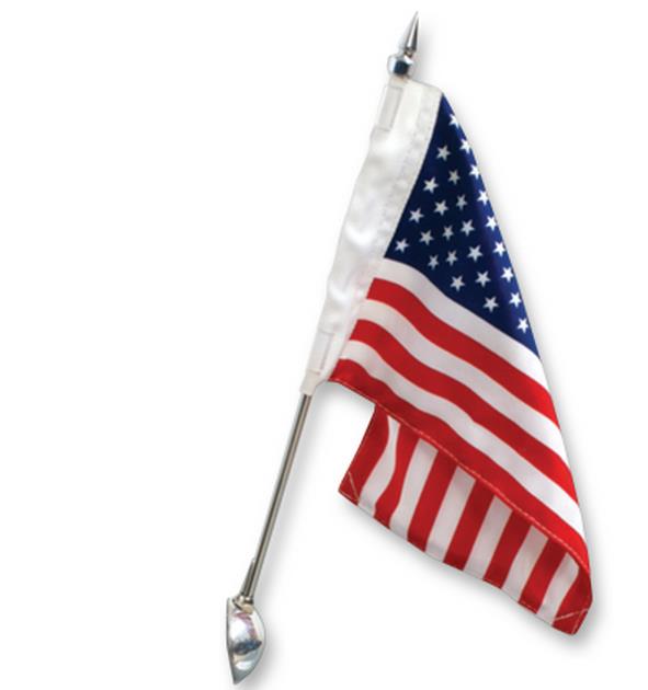 Hard Bag Mounted Single Flag Holder Kit