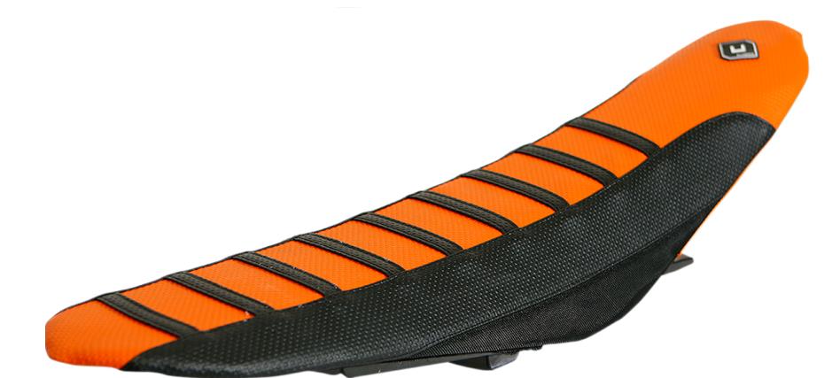 Pro Rib Seat Cover - Black/Orange/Black