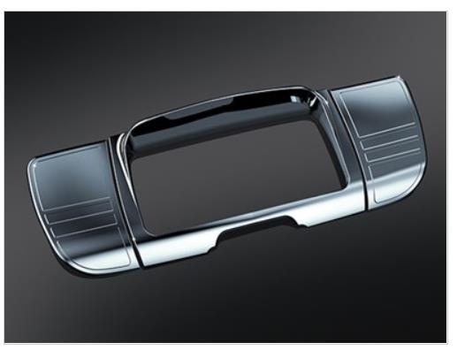 Tri-Line Stereo Trim Deluxe Kit - Chrome