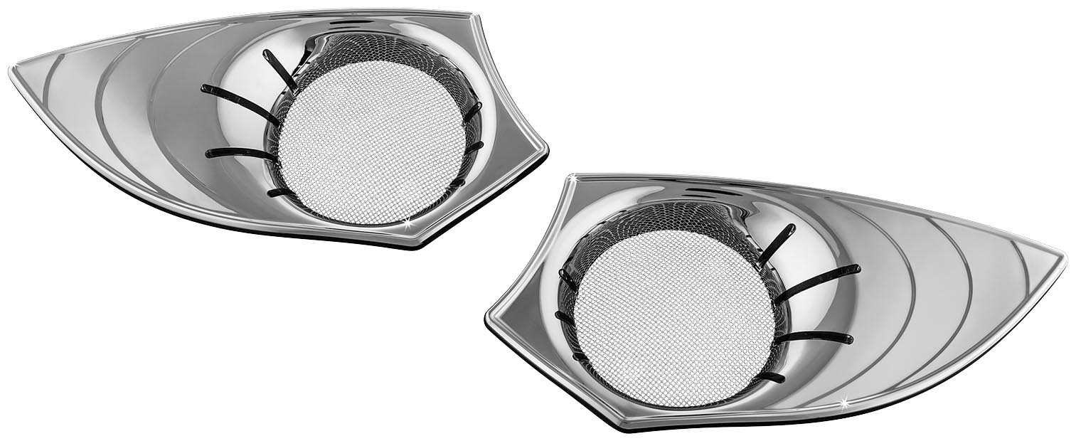 LED Speaker Grills - Chrome