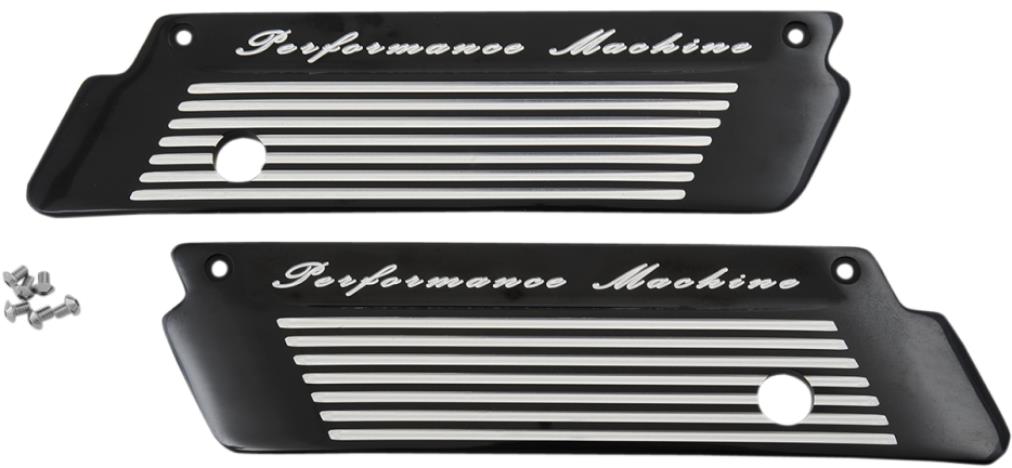 Saddlebag Hinge Covers - Fluted - Contrast Cut