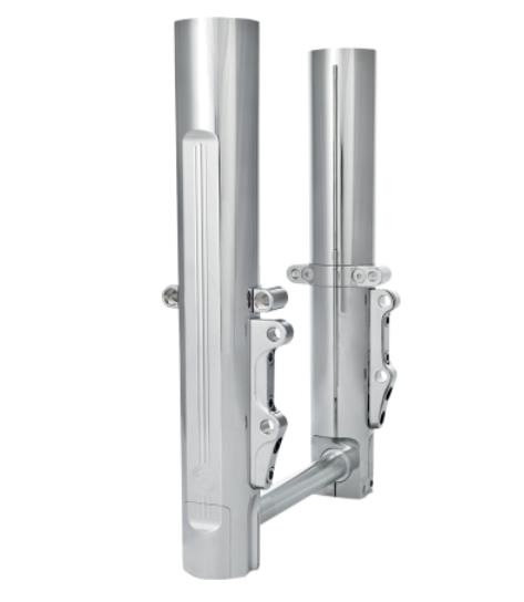 Fork Leg Kit for Stock or Performance Machine Calipers - Dual Disc - Chrome