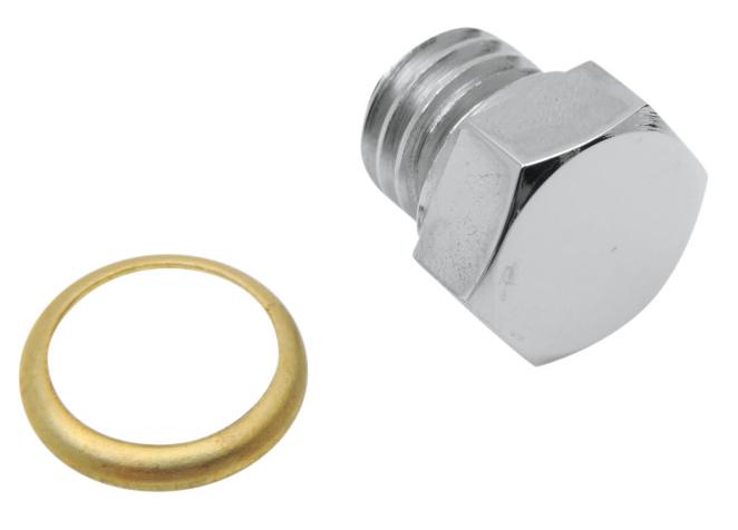 Custom Oil Tank Drain Plug - Domed Hex Oversize - 9/16in.-18