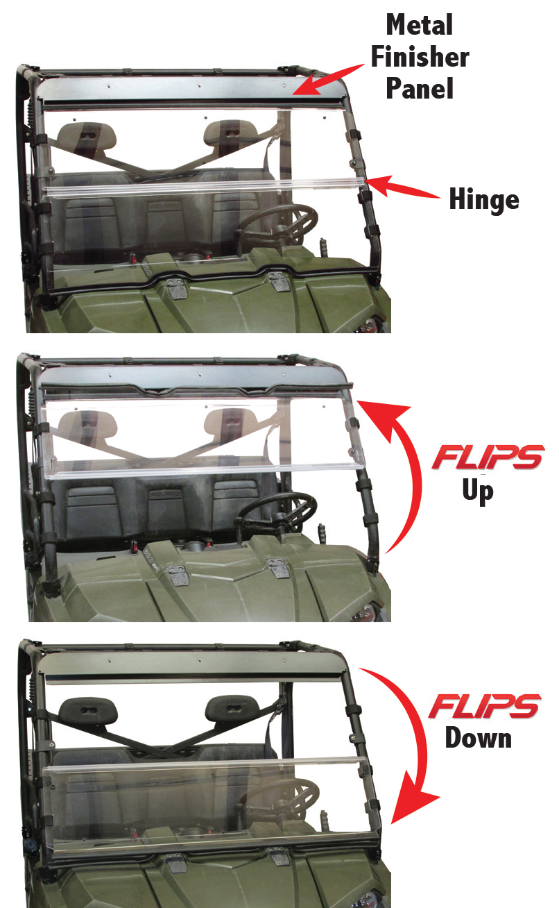 Versa-Flip Acrylic Windshield