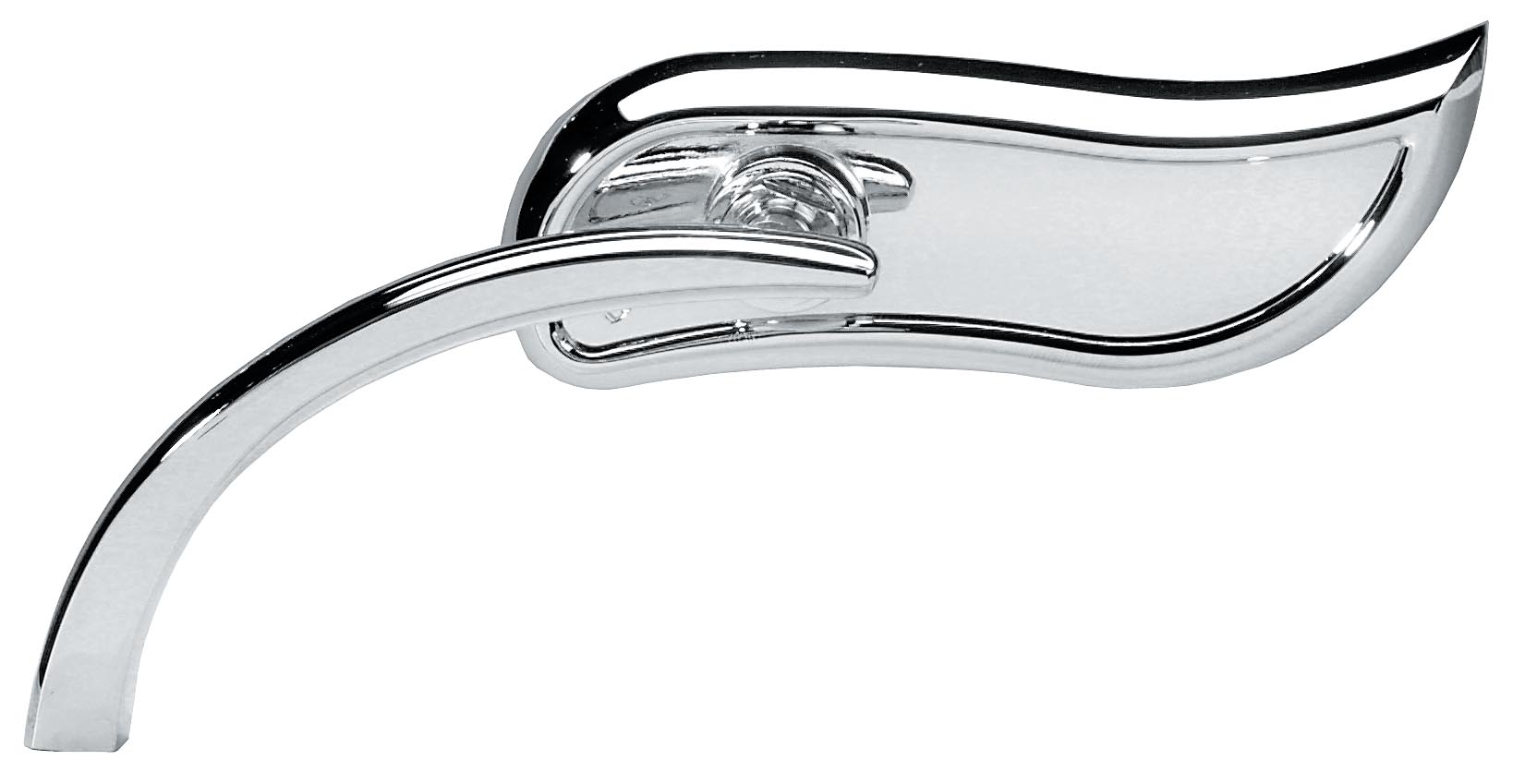 Micro Die-Cast Upswept Mirror - Left - Chrome