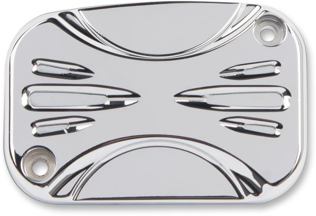 Clutch Master Cylinder Cover - Deep Cut - Chrome