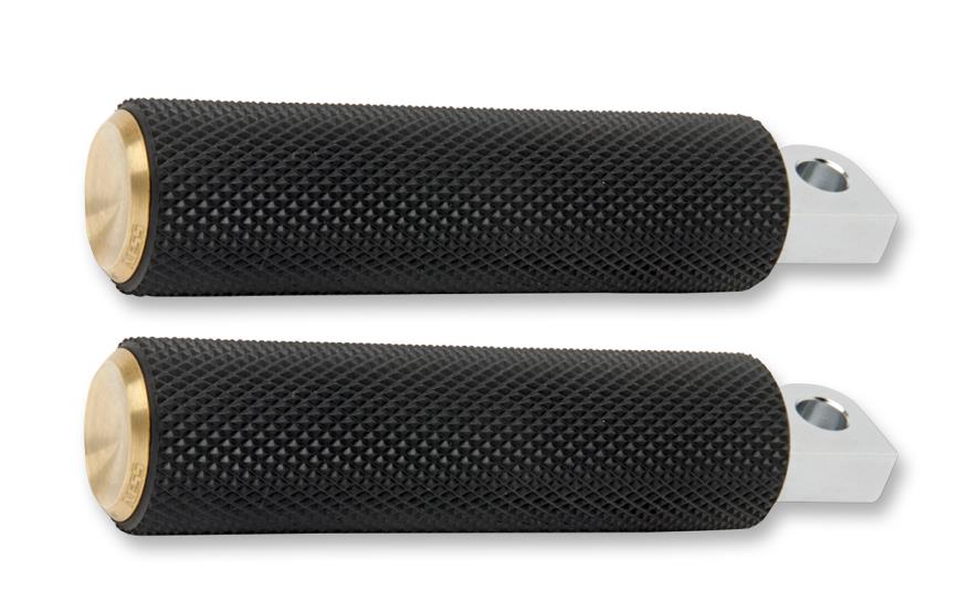Fusion Footpegs - Knurled - Brass