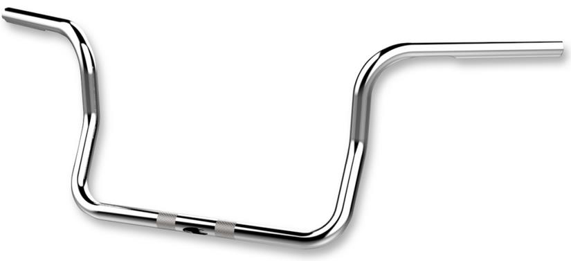 1in. Bagger Bobber Ape Hanger Handlebar - 10in. - Dimpled and Drilled