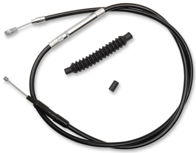 Black Vinyl-Coated Stainless Steel Clutch Line Kit - Mini Ape Hangers