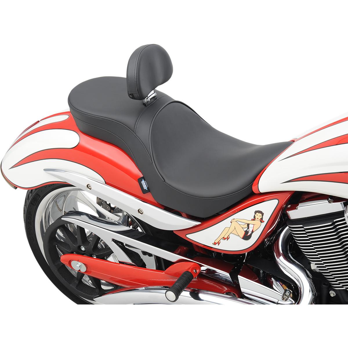 Low Profile Touring Seat with Backrest Option - Smooth