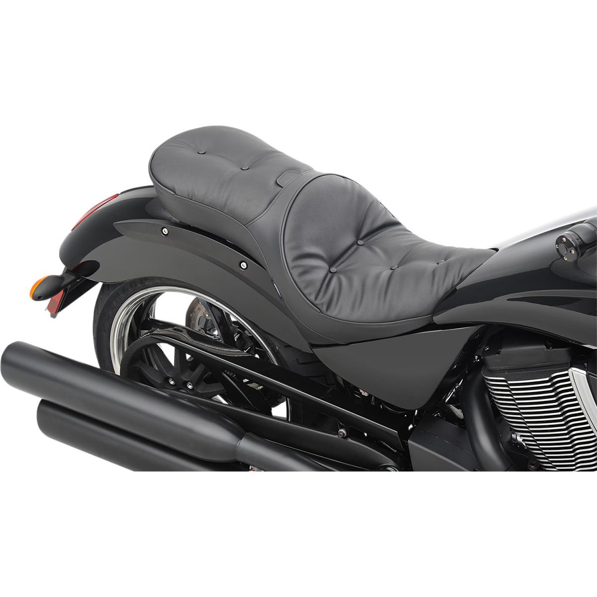 Low Profile Touring Seat with Backrest Option - Pillow-style