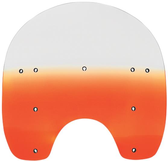 Replacement Plastic for HD Quick-Release Compact Windshield - 15in. - Gradient Burnt Orange