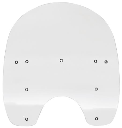 Replacement Plastic for HD Quick-Release Compact Windshield - 17in. - Clear