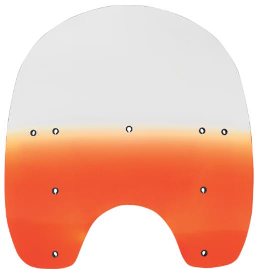 Replacement Plastic for HD Quick-Release Compact Windshield - 17in. - Gradient Burnt Orange