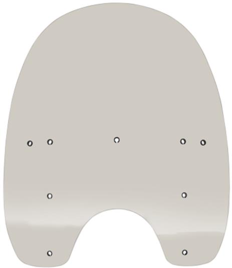 Replacement Plastic for HD Quick-Release Compact Windshield - 19in. - Clear