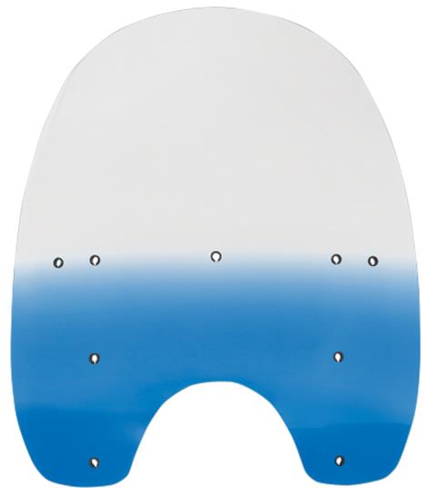 Replacement Plastic for HD Quick-Release Compact Windshield - 19in. - Gradient Blue
