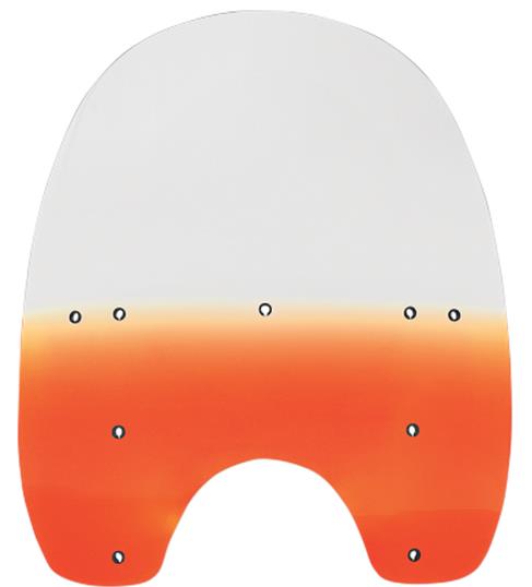 Replacement Plastic for HD Quick-Release Compact Windshield - 19in. - Gradient Burnt Orange