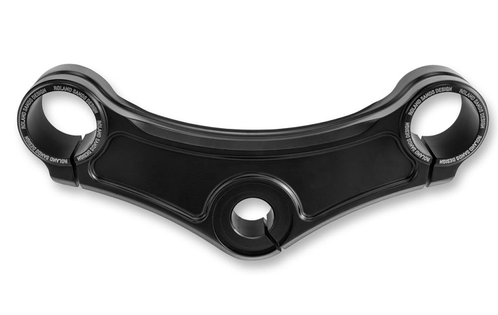 Top Triple Clamp - Gloss Black without Riser Holes
