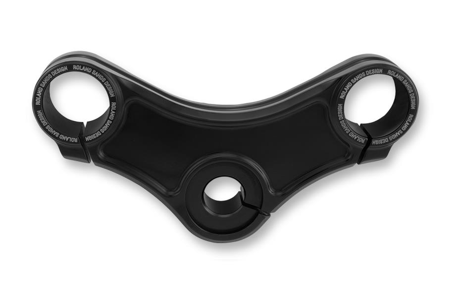 Top Triple Clamp - Gloss Black without Riser Holes