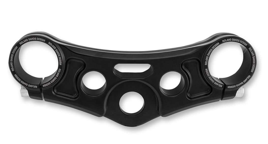 Top Triple Clamp - Gloss Black without Riser Holes