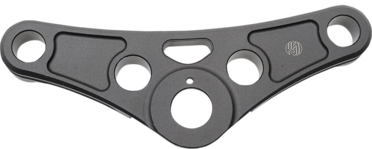 Top Triple Clamp - Black Ops without Riser Holes