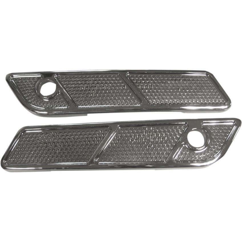 Saddlebag Hinge Covers - Speed Freak - Chrome