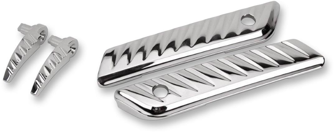 Saddlebag Hinge Covers - Yafterburner - Chrome