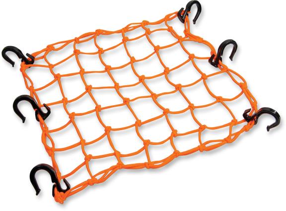 Adjustable Cargo Net - Orange - 15in. x 15in.