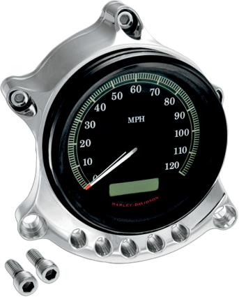 Cafe Gauge Re-locator for Bottom Mount Headlight - Chrome