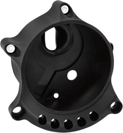 Cafe Gauge Re-locator for Bottom Mount Headlight - Black Ops