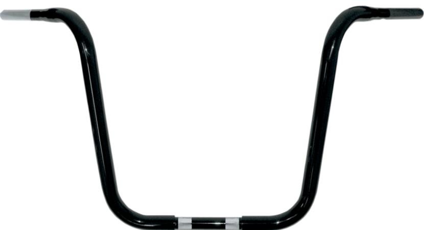 1-1/4in. Buffalo Touring Ape Hanger Handlebar - 16in. - Gloss Black