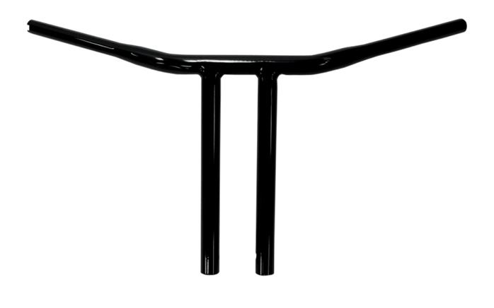 1-1/4in. Buffalo T-Bar w/ Straight Risers - 12in. - Black