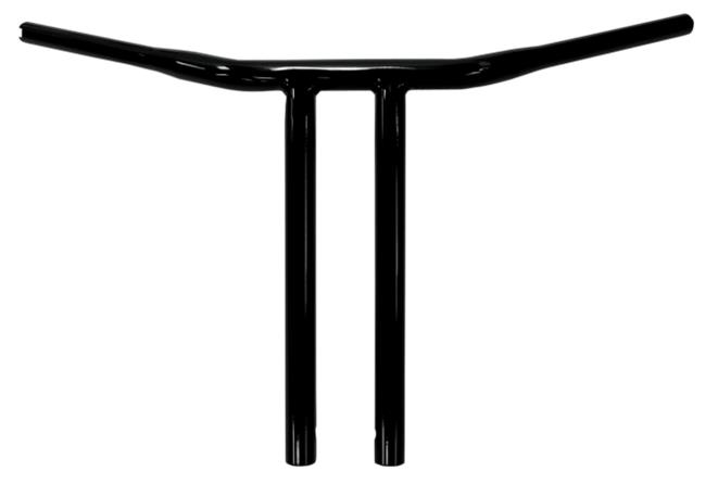 1-1/4in. Buffalo T-Bar w/ Straight Risers - 14in. - Black