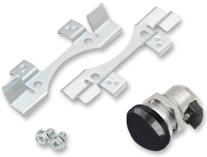 Push-Button Fuel Door Latch - Gloss Black